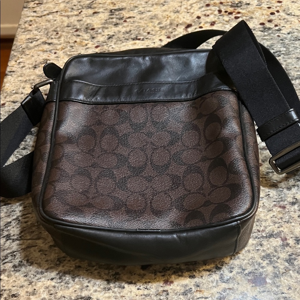 Men's Brown Leather Crossbody Bag